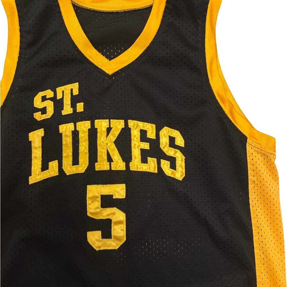 Black and Yellow St. Lukes Basketball Jersey - Picture 3 of 3